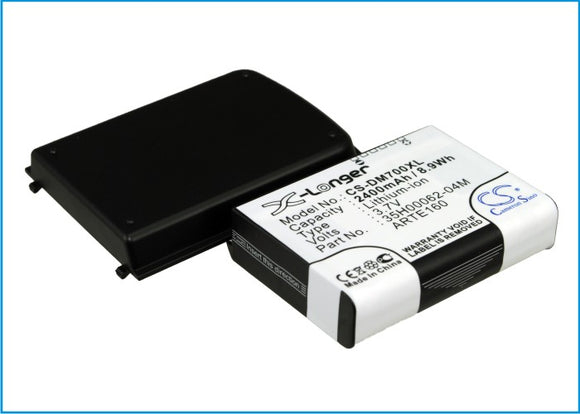 Battery for O2 XDA Orbit 35H00062-04M, ARTE160 3.7V Li-ion 2400mAh / 8.88Wh