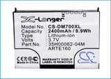 Battery for O2 XDA Orbit 35H00062-04M, ARTE160 3.7V Li-ion 2400mAh / 8.88Wh