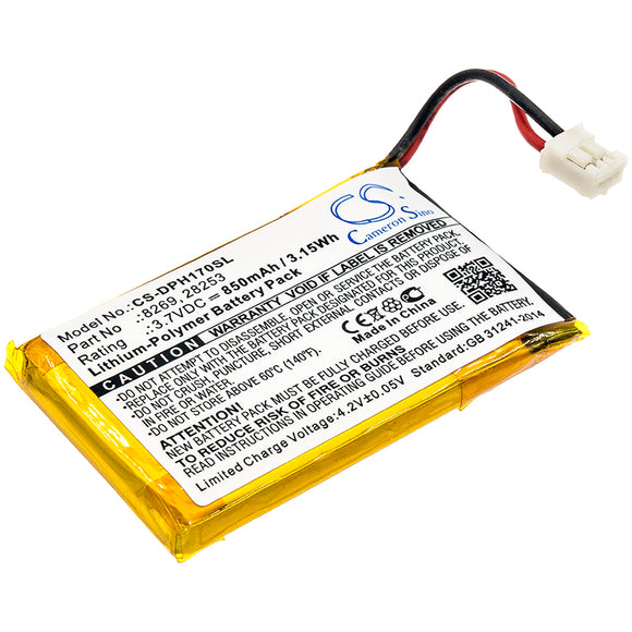 Battery for Marmitek VDP210BP 28253, 8269 3.7V Li-Polymer 850mAh / 3.15Wh