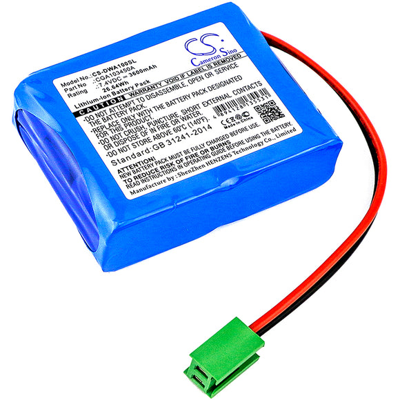 Battery for CEMB DWA 1000 wheel CGA103450A 7.4V Li-ion 3600mAh / 26.64Wh