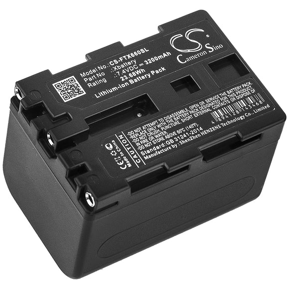 Battery for Fluke TiX640 Xbattery 7.4V Li-ion 3200mAh / 23.68Wh