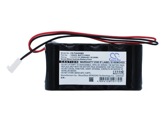 Battery for Fresenius Volumed VP5005 120023, BATT/110023 9.6V Ni-MH 3000mAh / 28