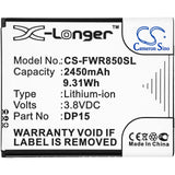 Battery for T-Mobile DP15 3.8V Li-ion 2450mAh / 9.31Wh