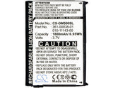 Battery for Garmin Zumo 600 010-11143-00, 361-00038-01 3.7V Li-ion 1880mAh / 6.9