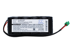 Battery for Marquette Dash 1000 12V Ni-MH 4000mAh / 48.00Wh