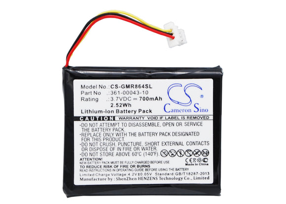 Battery for Garmin Upland 010-01069-01, 010-11864-00, 361-00043-10 3.7V Li-ion 7