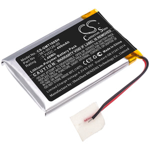 Battery for Garmin 010-02357-00 361-00126-00 3.7V Li-Polymer 400mAh / 1.48Wh