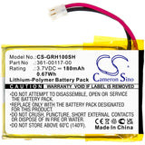 Battery for Garmin Approach X40 361-00117-00 3.7V Li-Polymer 180mAh / 0.67Wh