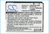 Battery for AT&T Vivid 4G 3.7V Li-ion 1400mAh / 5.18Wh