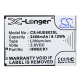 Battery for Huawei 603HW HWBCK1 3.8V Li-ion 2400mAh / 9.12Wh