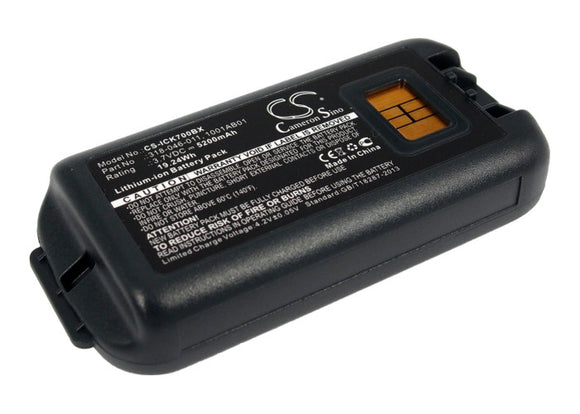 Battery for Intermec CK70 1001AB01, 1001AB02, 318-046-001, 318-046-011, AB18 3.7