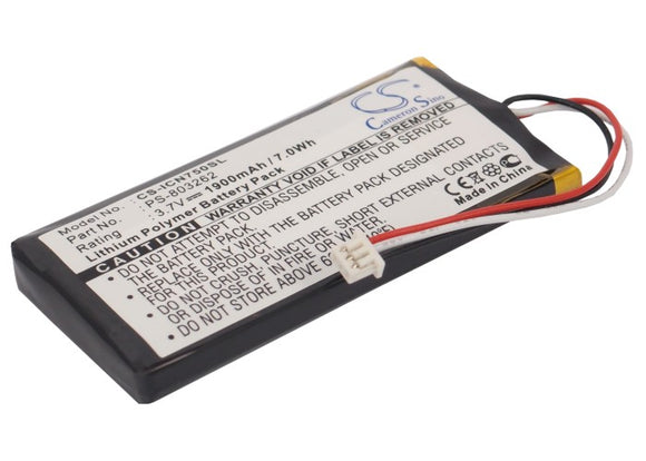 Battery for Navman iCN750 PS-803262 3.7V Li-Polymer 1900mAh