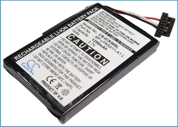 Battery for Navman S80 BP-LP850/11-A1 L 3.7V Li-ion 1250mAh / 4.63Wh