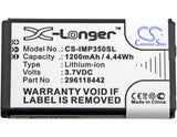 Battery for Ingenico iMP350-01P1575A 296118442 3.7V Li-ion 1200mAh / 4.44Wh