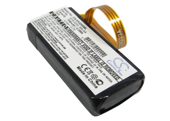 Battery for Microsoft Zune 1091 G71C0006Z110 3.7V Li-ion 700mAh / 2.59Wh