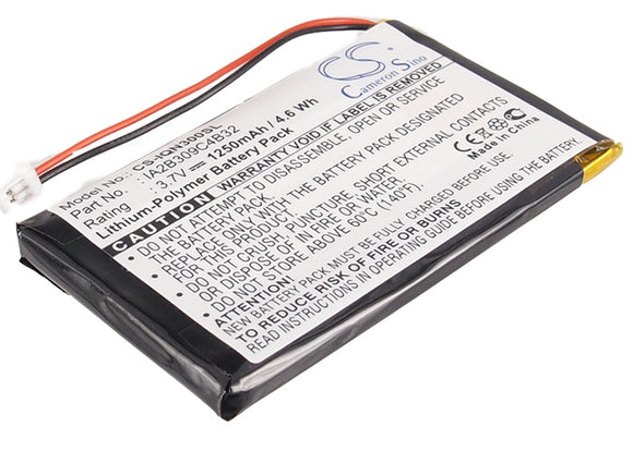 Battery for NavGear Streetmate GP-43 3.7V Li-Polymer 1250mAh