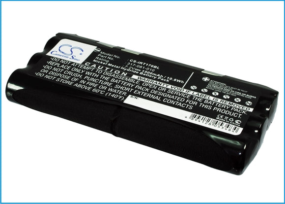 Battery for Intermec DT1700 317-081-010, 317-081-030 7.2V Ni-MH 1500mAh