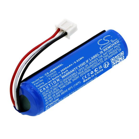 Battery for JBL KMC 600 TD0535 3.7V Li-ion 2600mAh / 9.62Wh