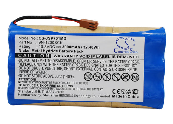 Battery for JMS Infusion Pump OT-701 9N-1200SCK 10.8V Ni-MH 3000mAh / 32.40Wh