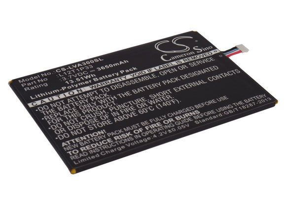 Battery for Lenovo IdeaPad A3000 L12D1P31, L12T1P33 3.7V Li-Polymer 3650mAh / 13