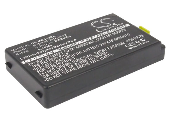 Battery for Zebra MC3190 82-127909-02, BTRY-MC31KAB02, BTRY-MC31KAB02-50 3.7V Li