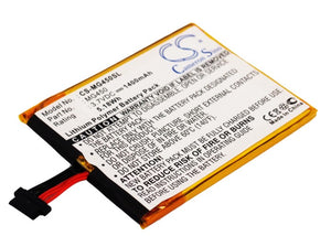 Battery for Typhoon MyGuide 4500 SD GPS 3.7V Li-Polymer 1400mAh / 5.18Wh