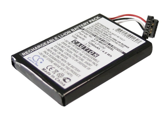 Battery for Mitac Mio Spirit 487 541380530005, 541380530006, BL-LP1230/11-D00001