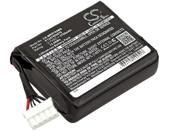 Battery for Masimo Radical Pulse Oximeter 23794, 25950, B11939, P1247900079 3.7V