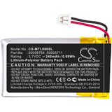 Battery for Mitel 6920 50005711, 50006764 3.7V Li-Polymer 240mAh / 0.89Wh