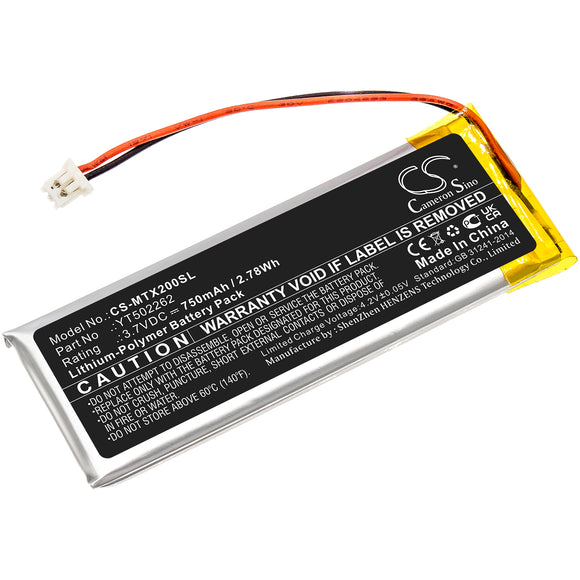 Battery for Midland BTX2 Pro YT502262 3.7V Li-Polymer 750mAh / 2.78Wh