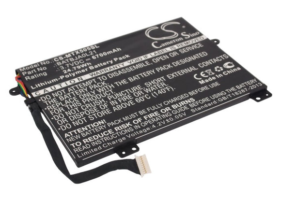 Battery for Motorola MZ505 BATBJA0L21 3.7V Li-Polymer 6700mAh / 24.79Wh