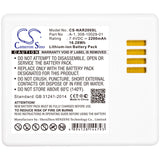 Battery for Arlo Pro 2 308-10029-01, 308-10047-01, A-1, A-1B 7.4V Li-ion 2200mAh