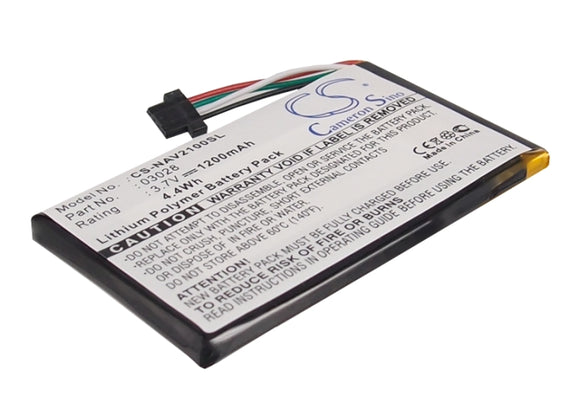 Battery for Navigon 2310 3028 3.7V Li-Polymer 1200mAh