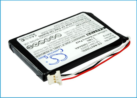 Battery for Navigon 72 Plus Live 541384120003, GTC39110BL08554, JS541384120003 3