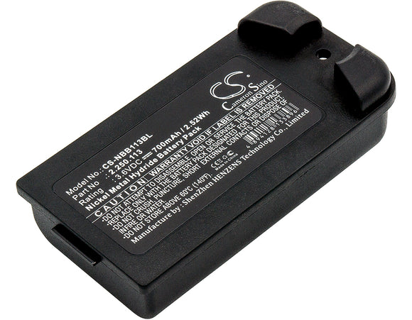 Battery for NBB 22501113 2.250.113 3.6V Ni-MH 700mAh / 2.52Wh