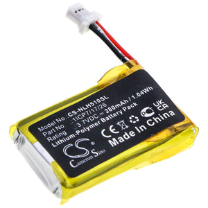 Battery for Nest C1241290 1ICP7/17/26 3.7V Li-Polymer 280mAh / 1.04Wh