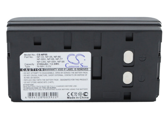 Battery for AKAI PVMS8 6V Ni-MH 2100mAh / 12.60Wh