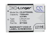 Battery for CipherLab CPT-8300 BA-80S1A2, KB1B371200005 3.7V Li-ion 1300mAh / 4.