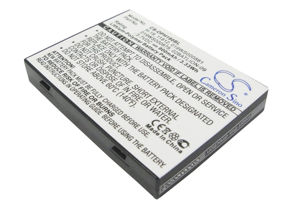 Battery for Opticon H19A 019WS000861, 019WS000878, 02BATLION-09, 11812, H-16, H-