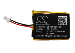 Battery for Opticon OPN-2005 3.7V Li-Polymer 190mAh / 0.70Wh