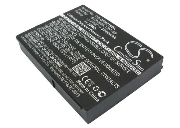 Battery for Opticon H22 1D qwerty 02-BATLION-21, 0B25-001M000, 2ICP48/65/11-2, B