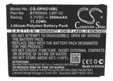 Battery for Opticon H22 1D alpha 02-BATLION-21, 0B25-001M000, 2ICP48/65/11-2, BT