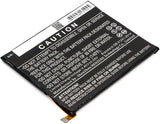 Battery for Alcatel 5085G CAC2710009CJ, TLp027AJ 3.85V Li-Polymer 2800mAh / 10.7