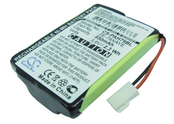 Battery for Panasonic Handheld ZE-79 ZE-79XAYE 3.6V Ni-MH 650mAh / 2.34Wh