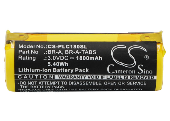 Battery for Panasonic Automated Meter Reading BR-A, BR-A-TABS 3V Li-MnO2 1800mAh