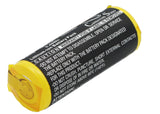 Battery for Panasonic Professional electronics BR-A, BR-A-TABS 3V Li-MnO2 1800mA