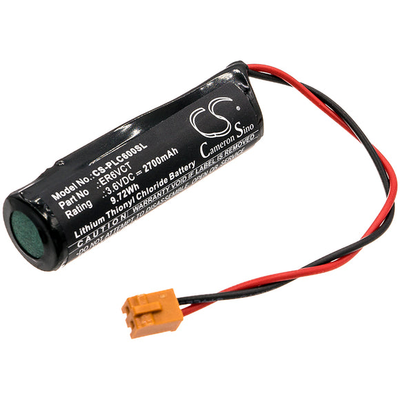 Battery for Toshiba LS14500-PR 3.6V Li-SOCl2 2700mAh / 9.72Wh