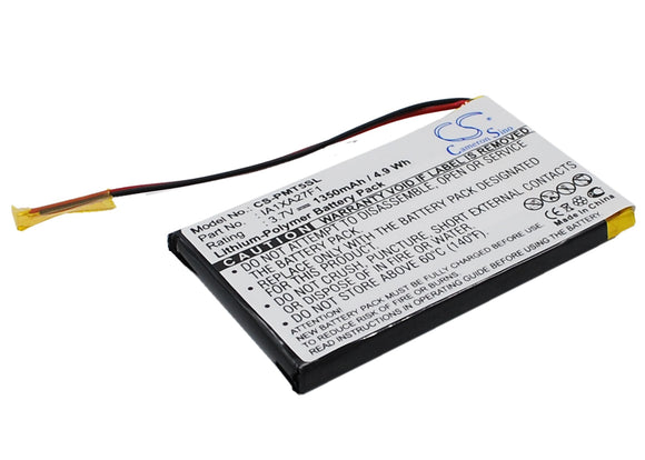 Battery for Palm Tungsten T5 IA1XA27F1 3.7V Li-Polymer 1350mAh