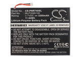 Battery for Pandigital R7T40WWHFI MLP3595100 3.7V Li-Polymer 3200mAh / 11.84Wh