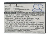 Battery for AT&T P6020 PBR-55J 3.7V Li-ion 950mAh / 3.5Wh